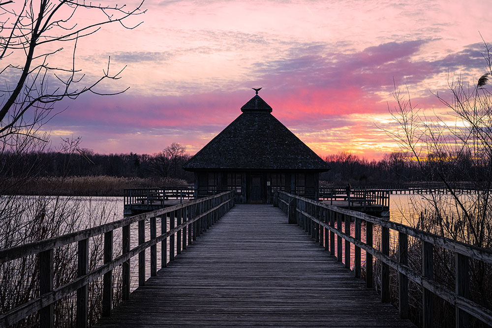 Jason Mocniak photo at sunset of a dock